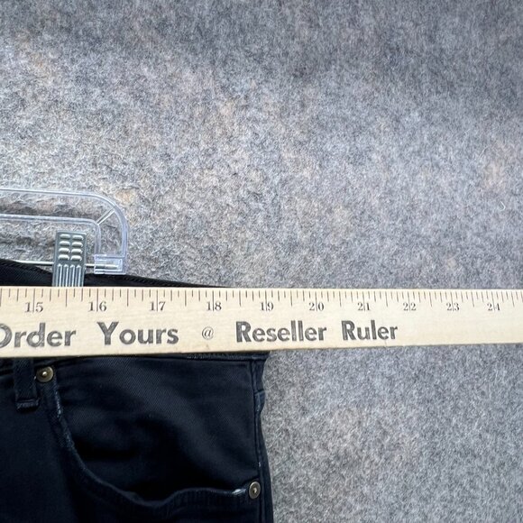 7 For All Mankind Jeans Mens 38 Black Paxtyn Luxe Performance Skinny Fit - Picture 10 of 13